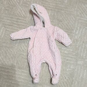 Nordstrom Pink Quilted Kids Footie